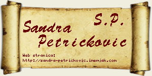 Sandra Petričković vizit kartica